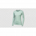 Дамска Ултралека Термоблуза с Мериносова Вълна Sensor Merino Air "Say Yes" LS - Basil Green